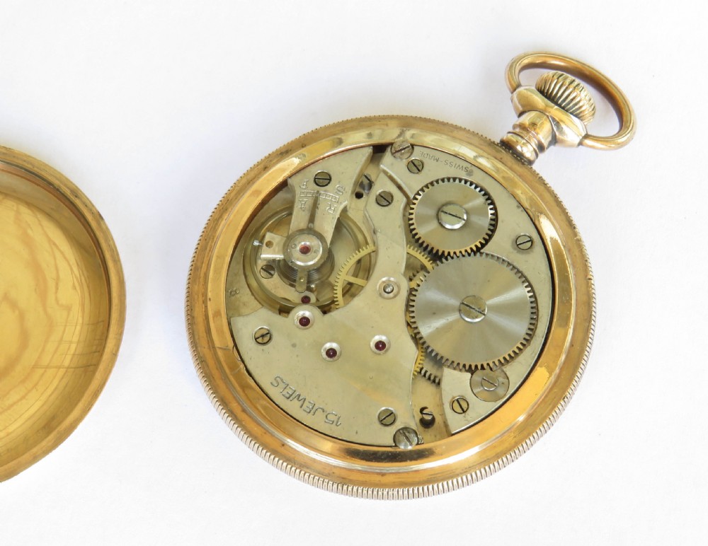 1920s antique Swiss pocket watch View III