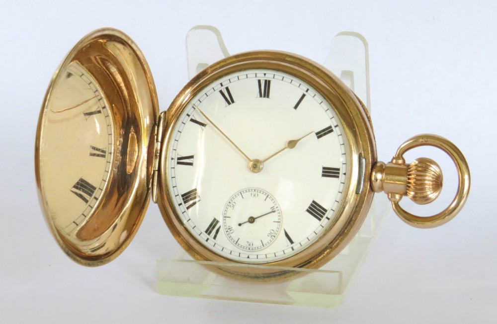 Antique Waltham Traveler full hunter pocket watch, 1905