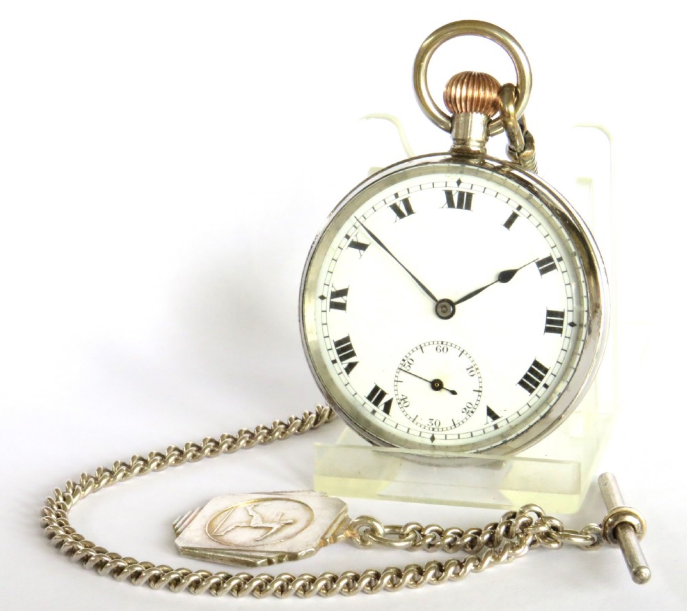 1920s pocket watch and chain