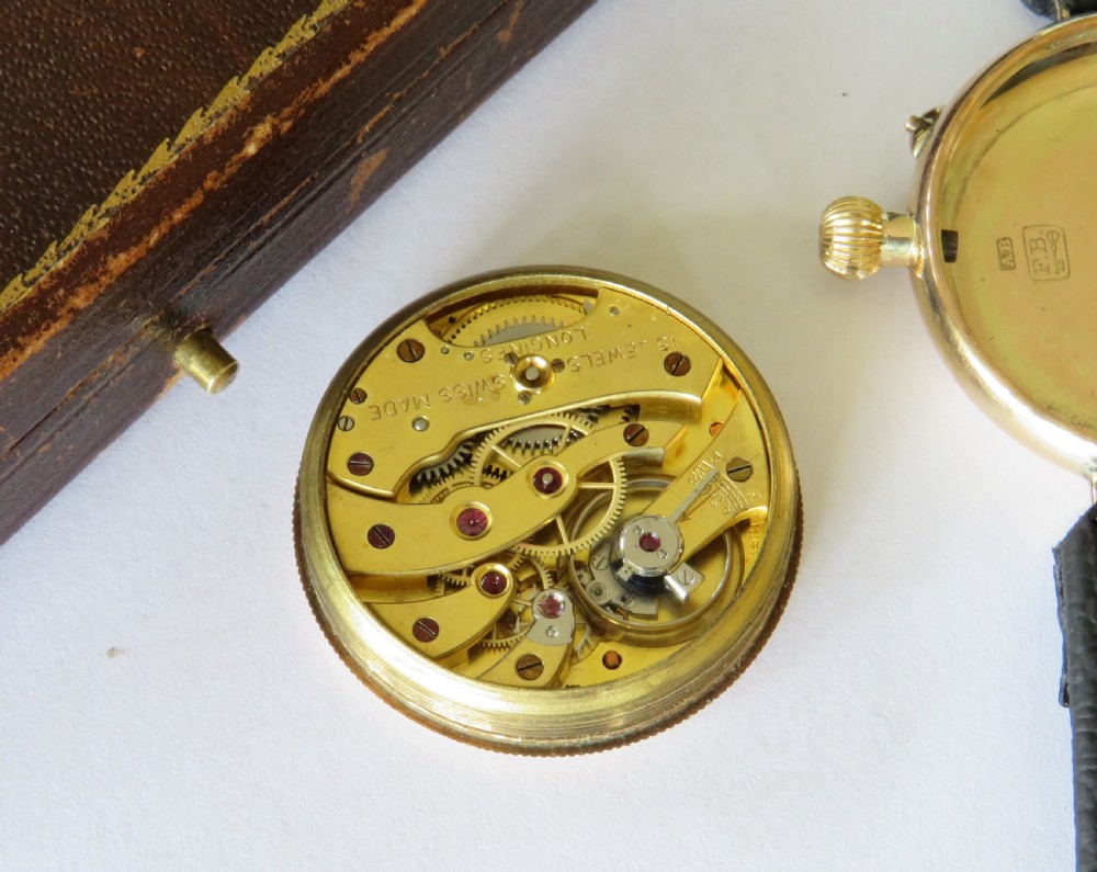 Gents 9ct gold Longines wrist watch, 1924 View IV
