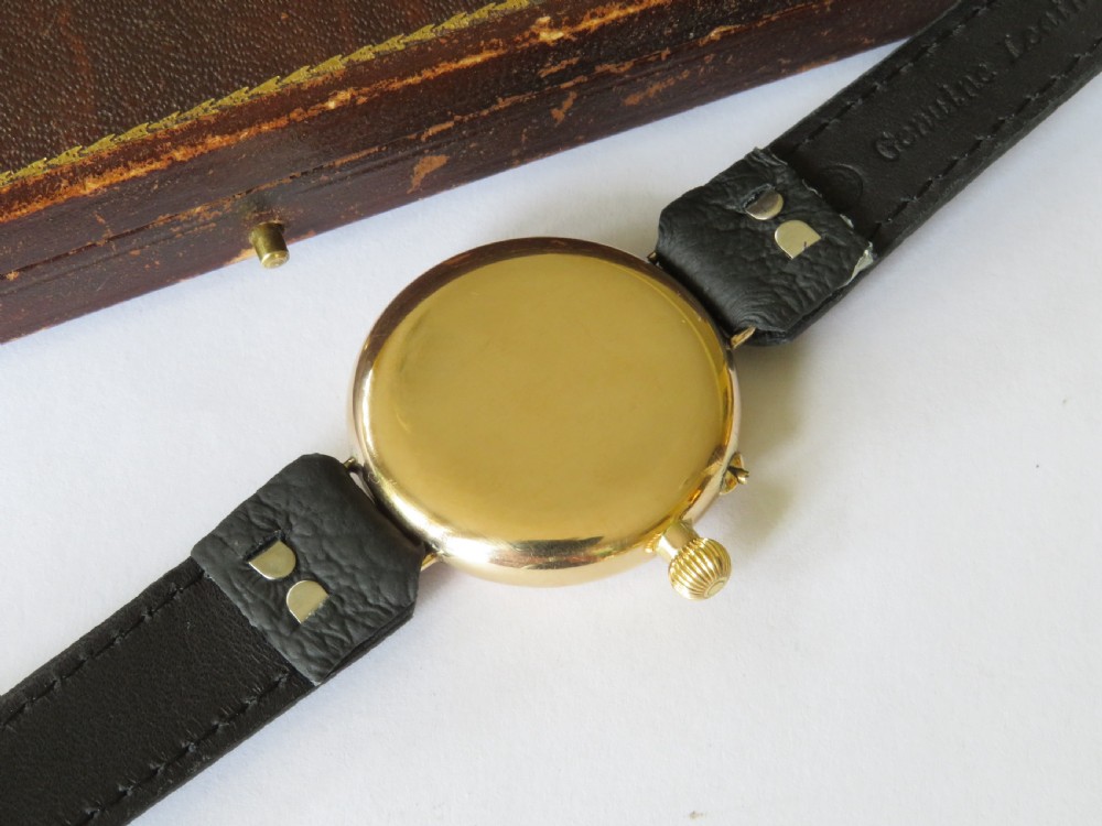 Gents 9ct gold Longines wrist watch, 1924 View VI