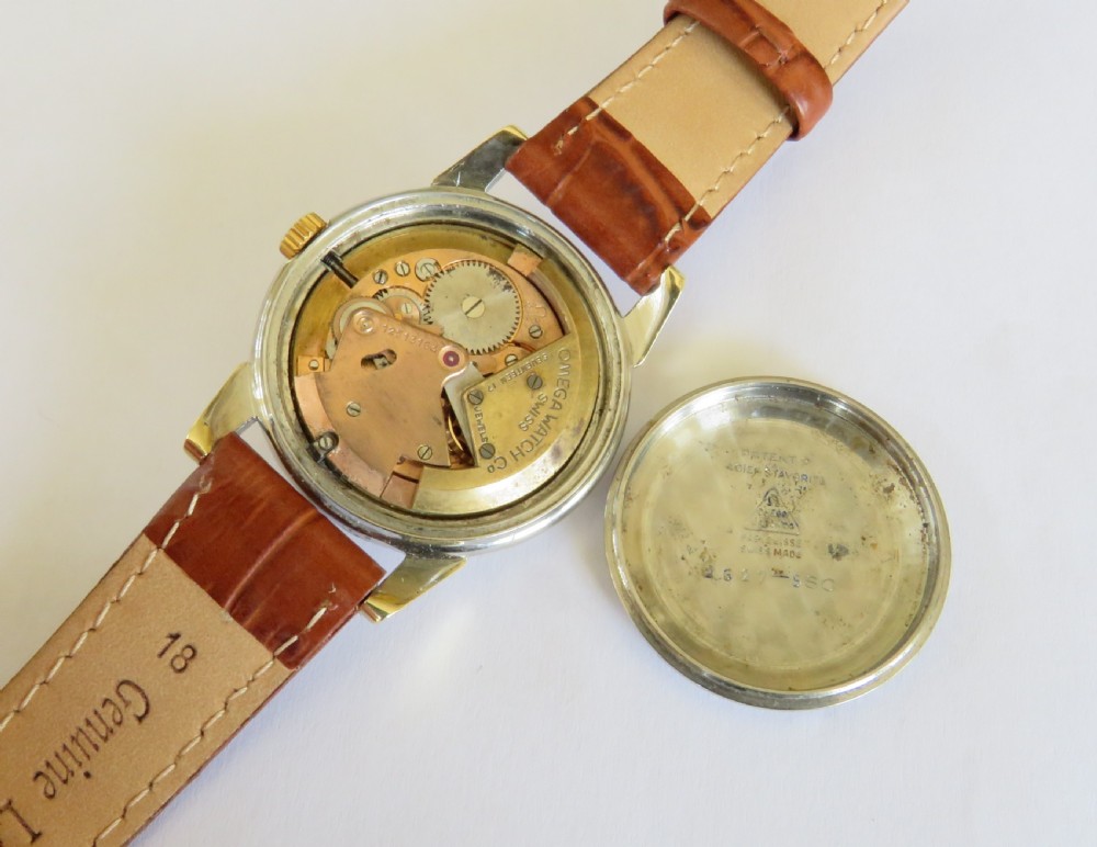 Gents Omega gold capped wrist watch, 1950 View III