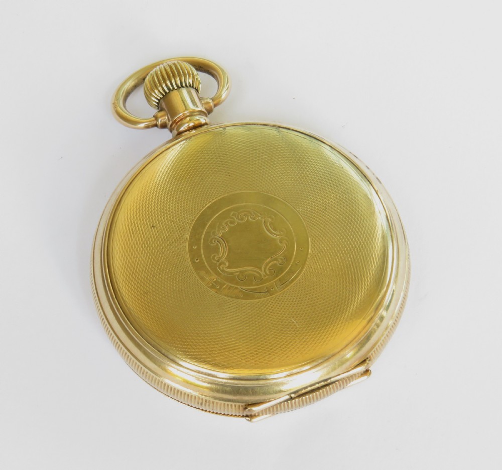 Antique J W Benson full hunter pocket watch View IV