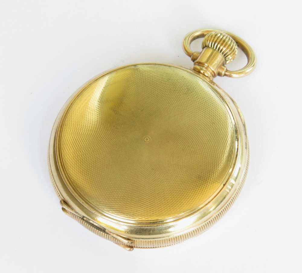 Antique J W Benson full hunter pocket watch View V