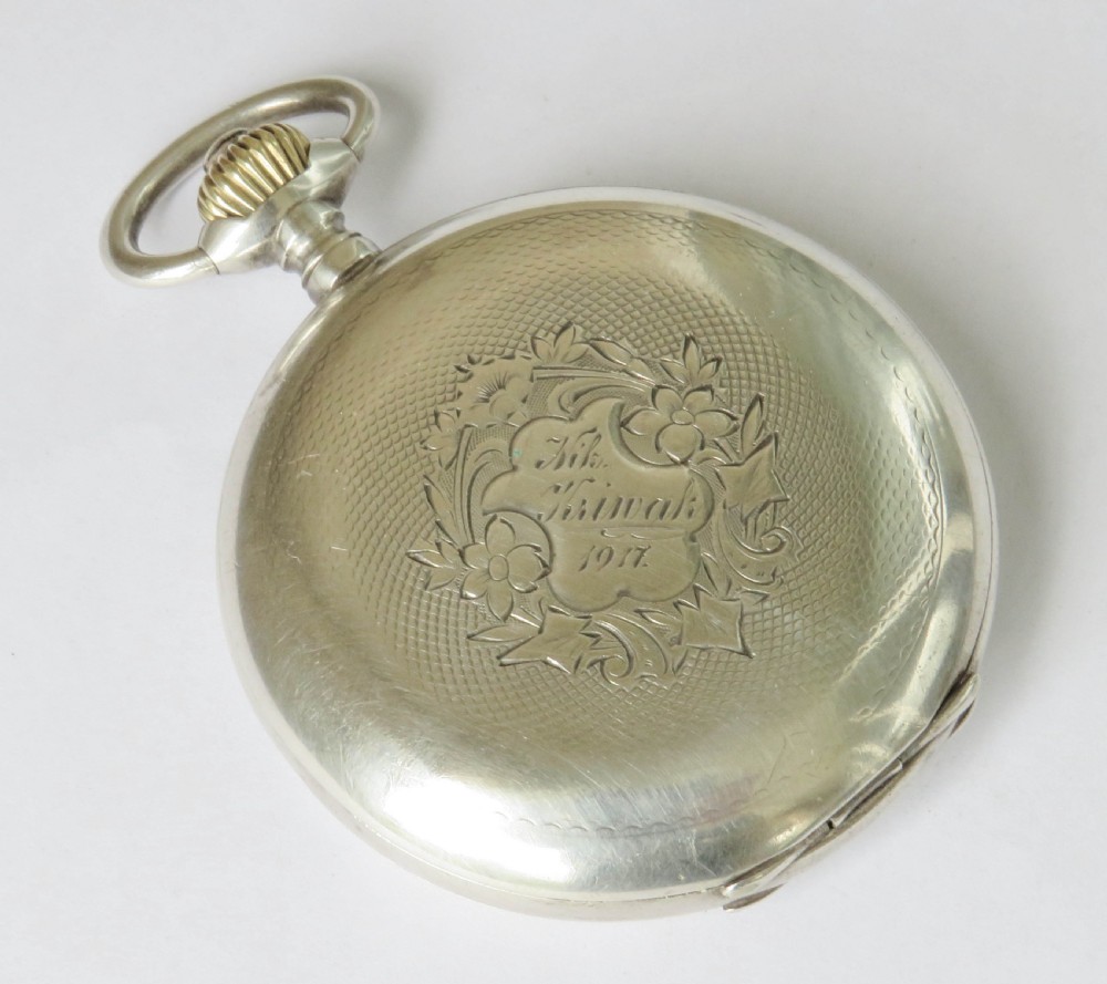 Antique Omega full hunter pocket watch View IV