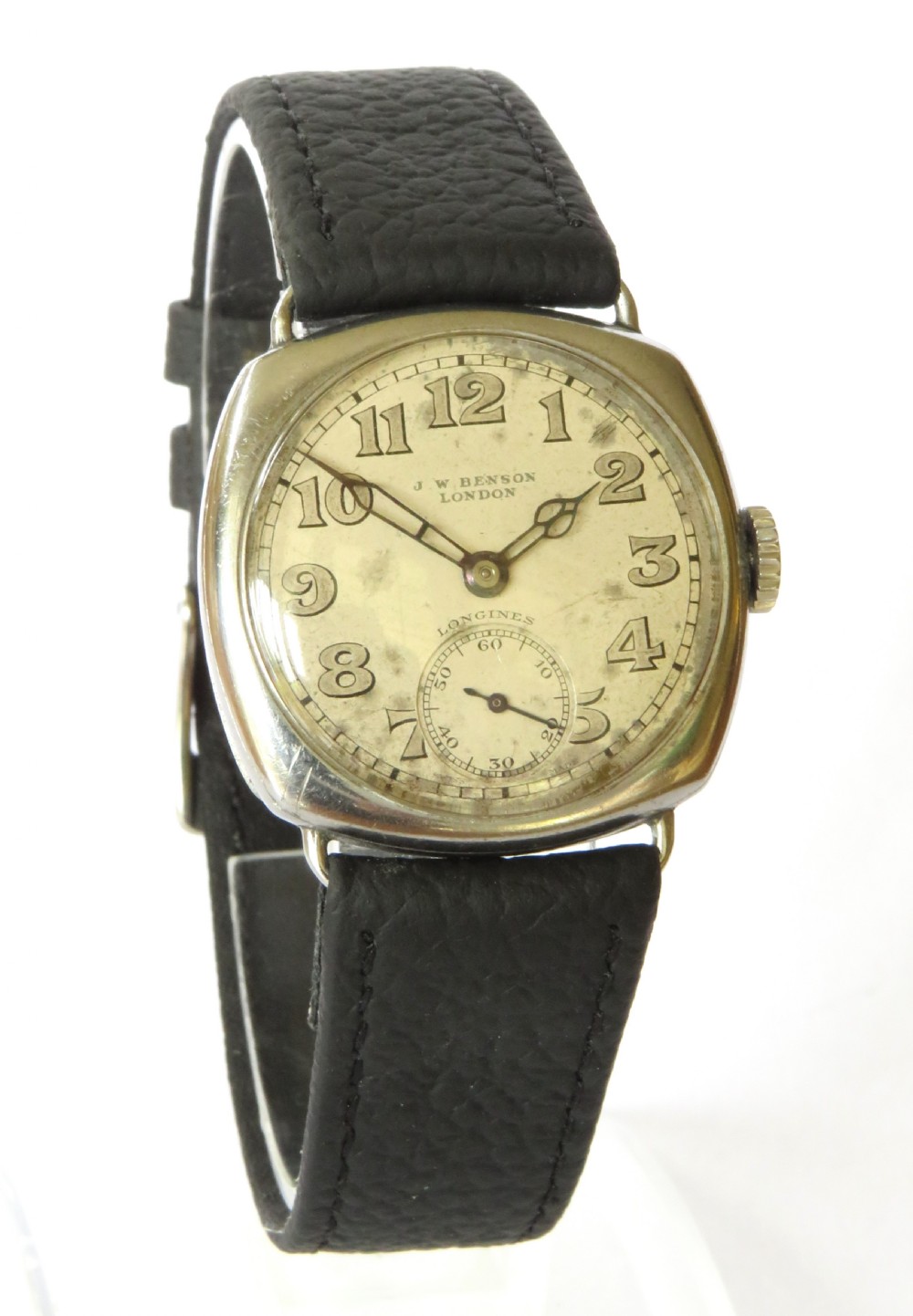 Gents Longines wrist watch for J W Benson, 1933 View II