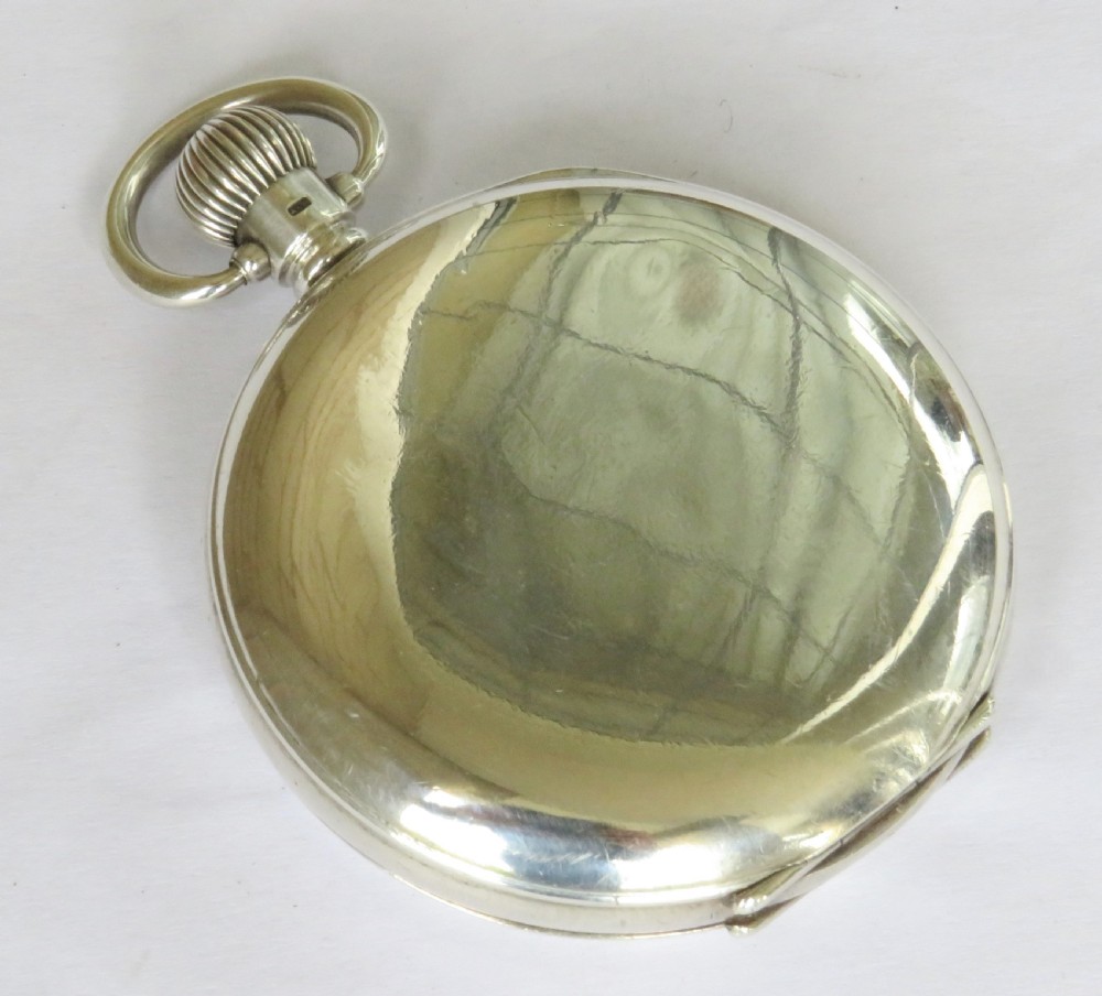 Antique silver Rolex full hunter pocket watch, 1925 View VI