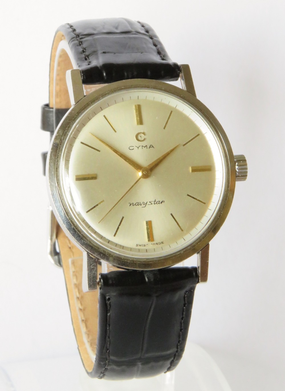 Gents Cyma Navystar wrist watch, c1960 View II