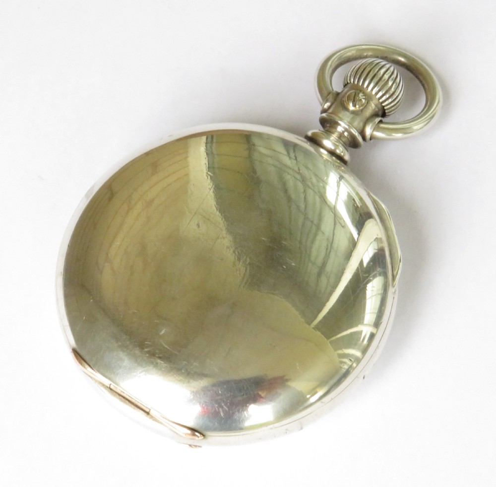 Antique Hampden Watch Co Lakeside full hunter pocket watch View VI