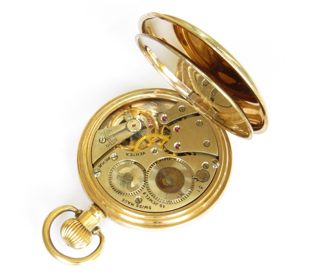 1940s Vertex Revue pocket watch for British Rail View IV