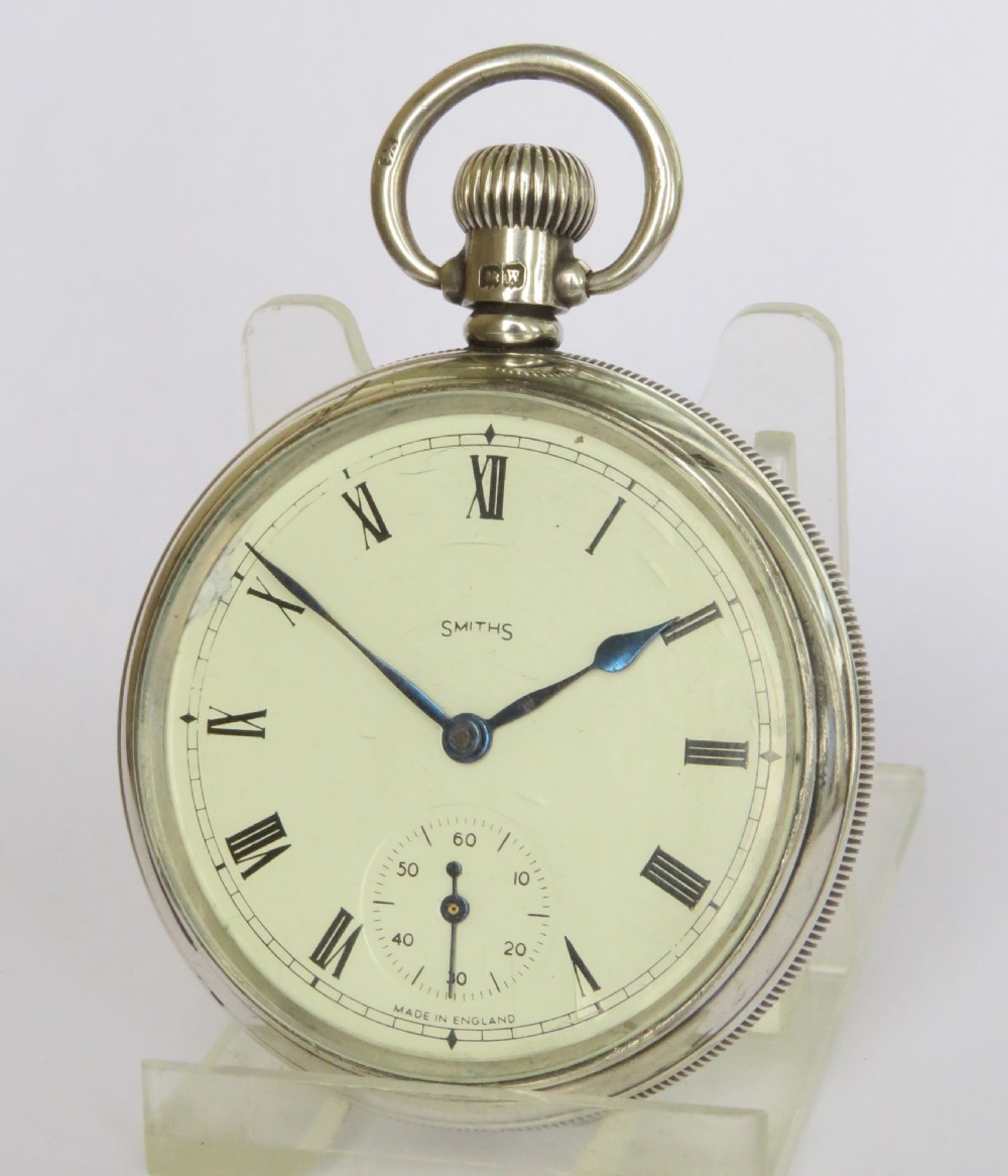 1940s silver Smiths pocket watch