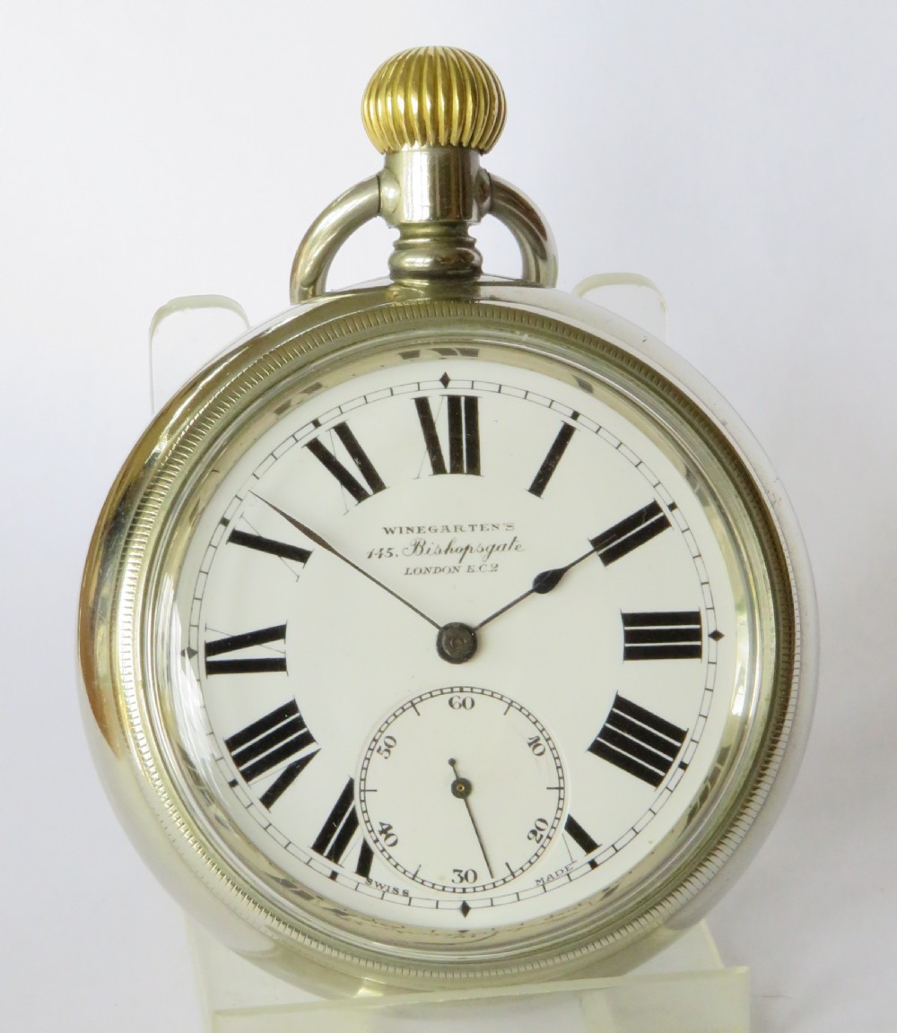 1930s Cortebert pocket watch, Winegartens Railway Regulator View II