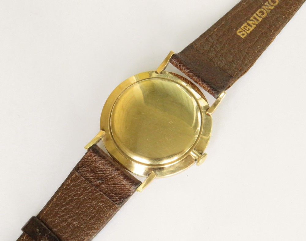 Gents 9ct gold Longines wrist watch, 1958 View V