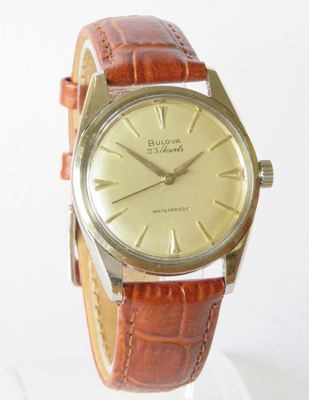 Gents Bulova automatic wrist watch, 1960 View II