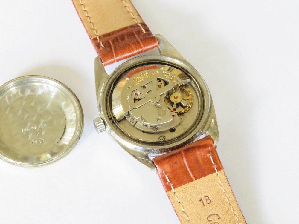 Gents Bulova automatic wrist watch, 1960 View III