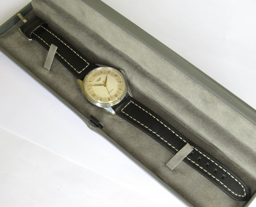 Gents Longines wrist watch, 1957 View II
