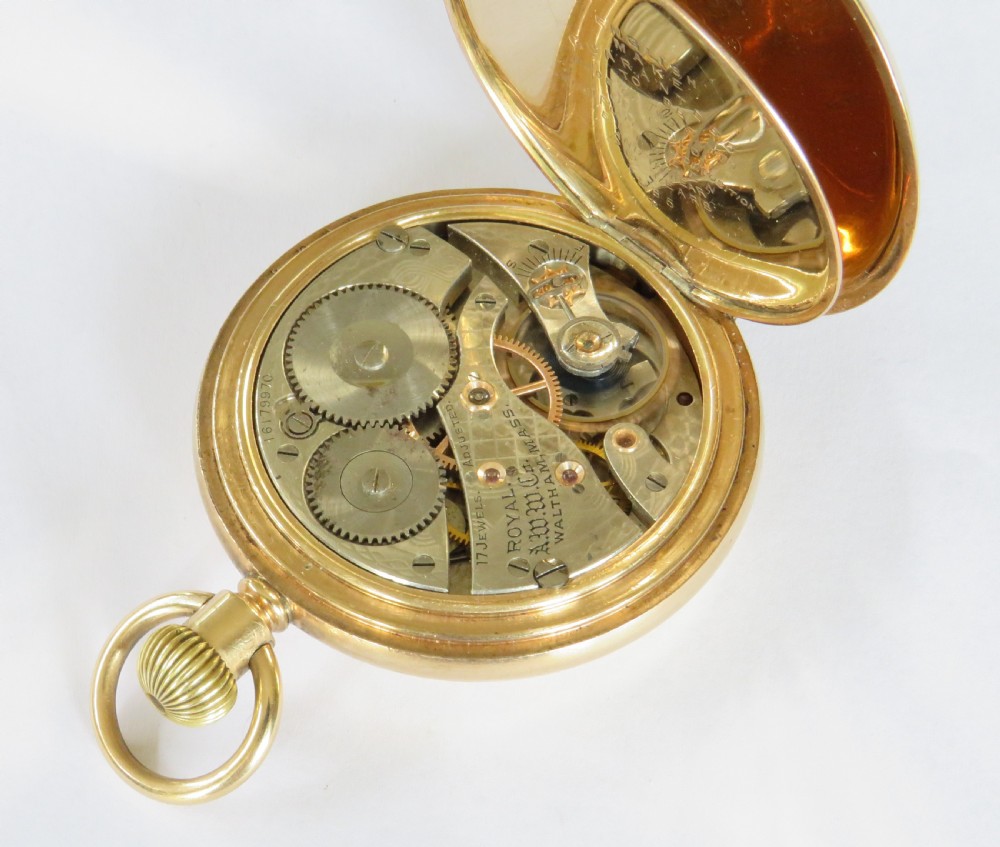 Antique Waltham Royal full hunter pocket watch View IV