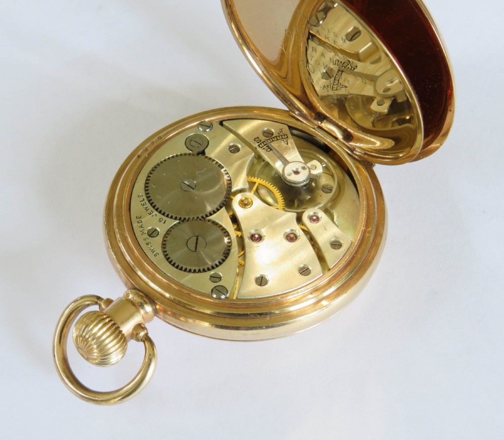 Antique Revue half hunter pocket watch View V