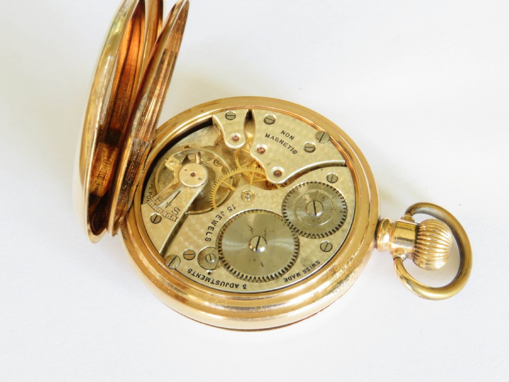 1950s Roirol full hunter pocket watch by Record View IV