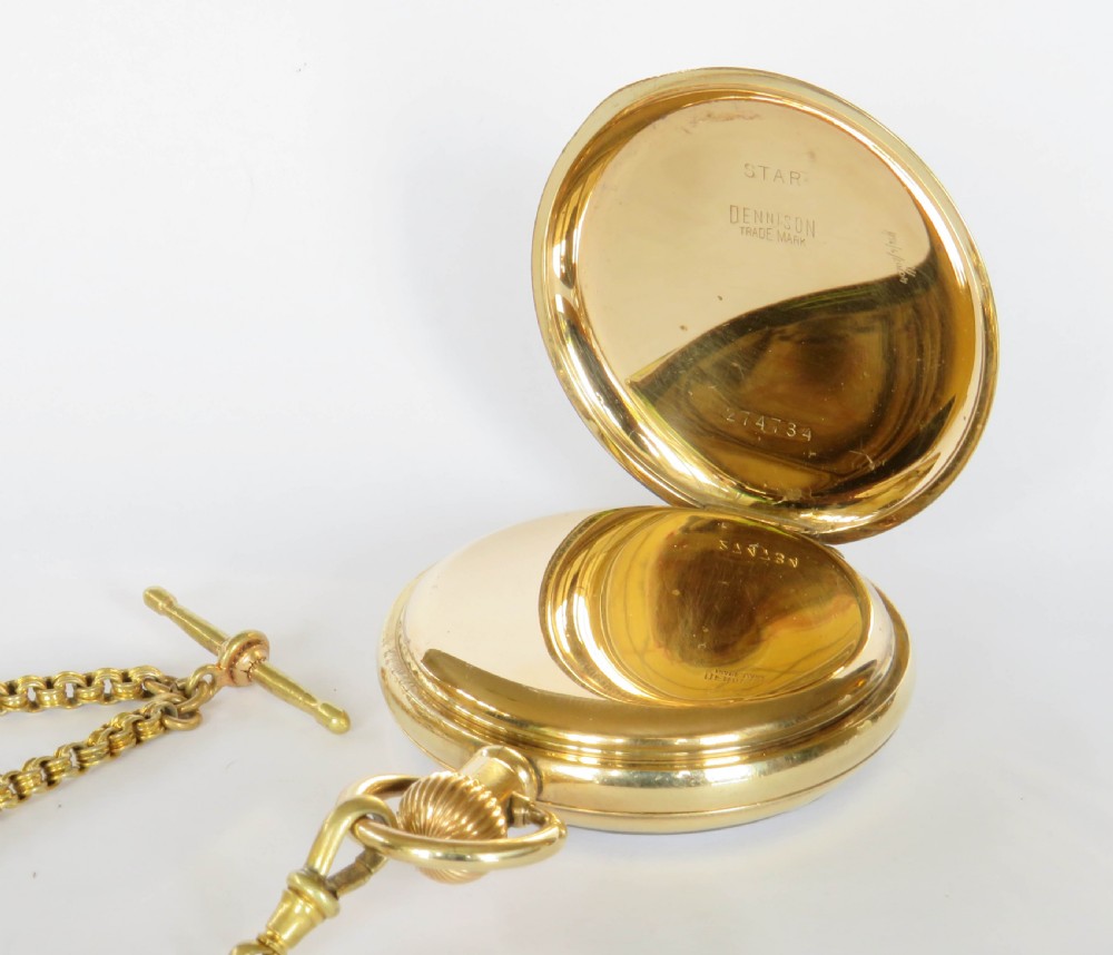 Antique Swiss pocket watch and chain View III