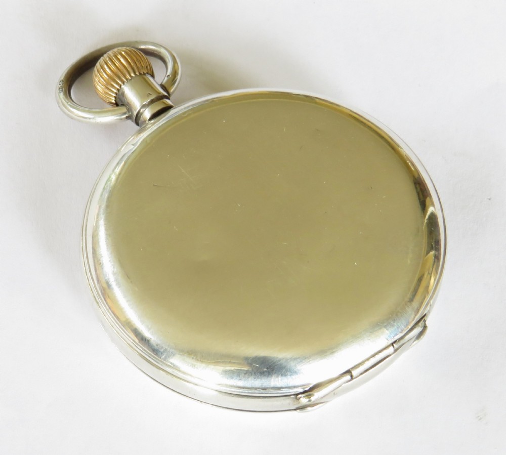 Antique silver full hunter pocket watch, Highland Light Infantry View VII