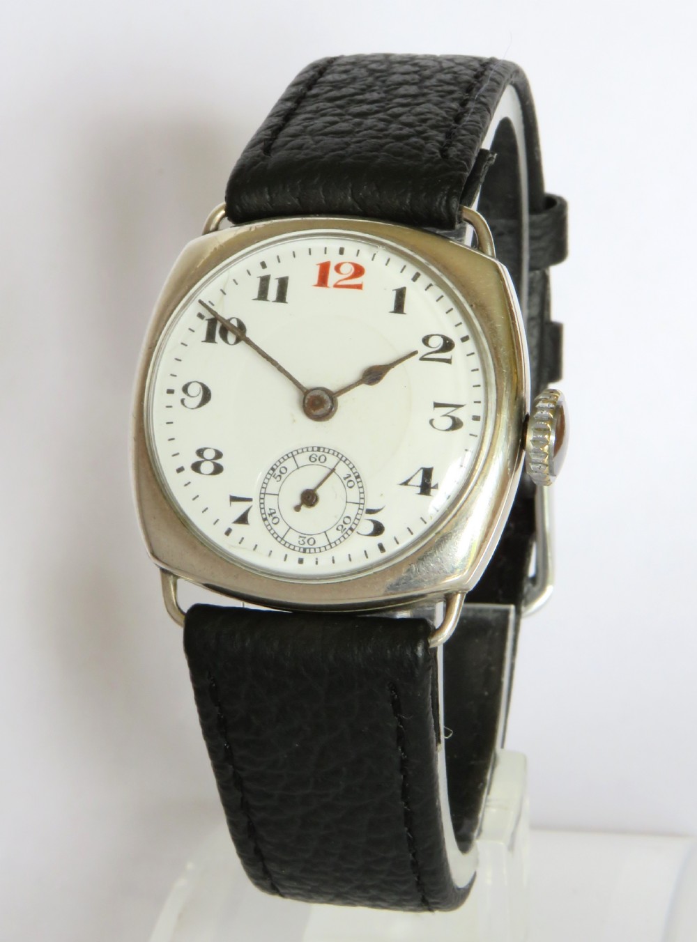 Gents silver wrist watch, 1928