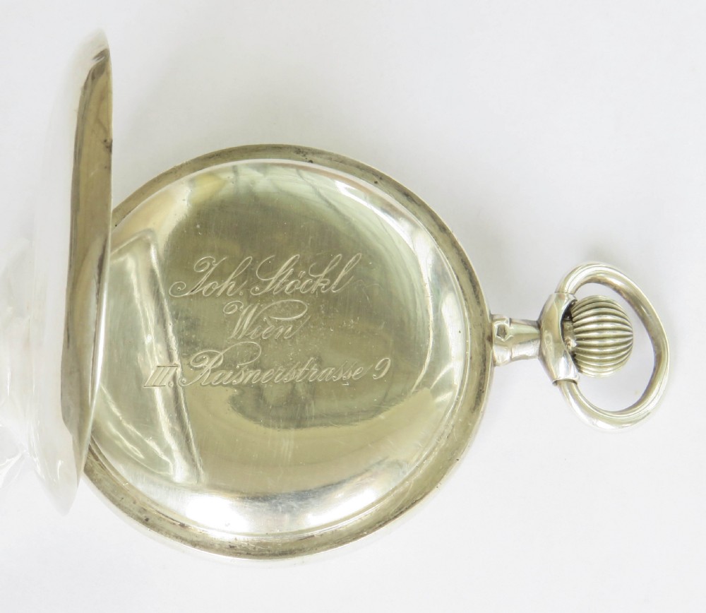 Antique silver Omega pocket watch View IV