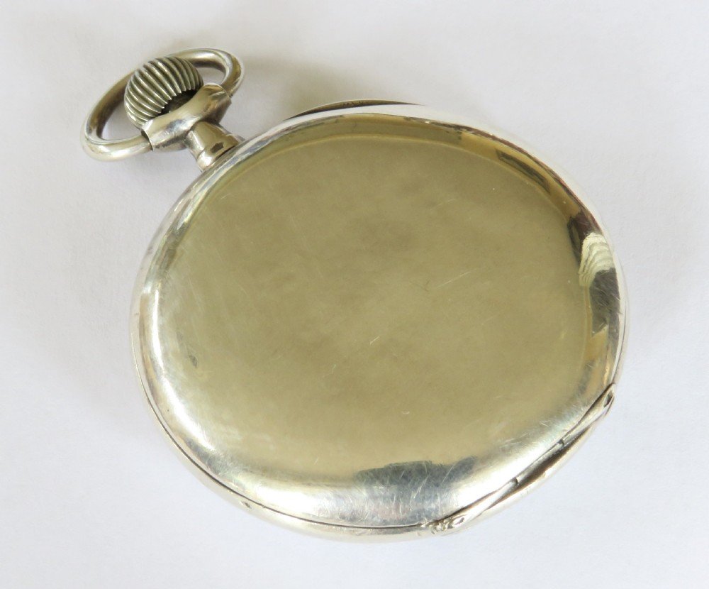 Antique silver Omega pocket watch View VI