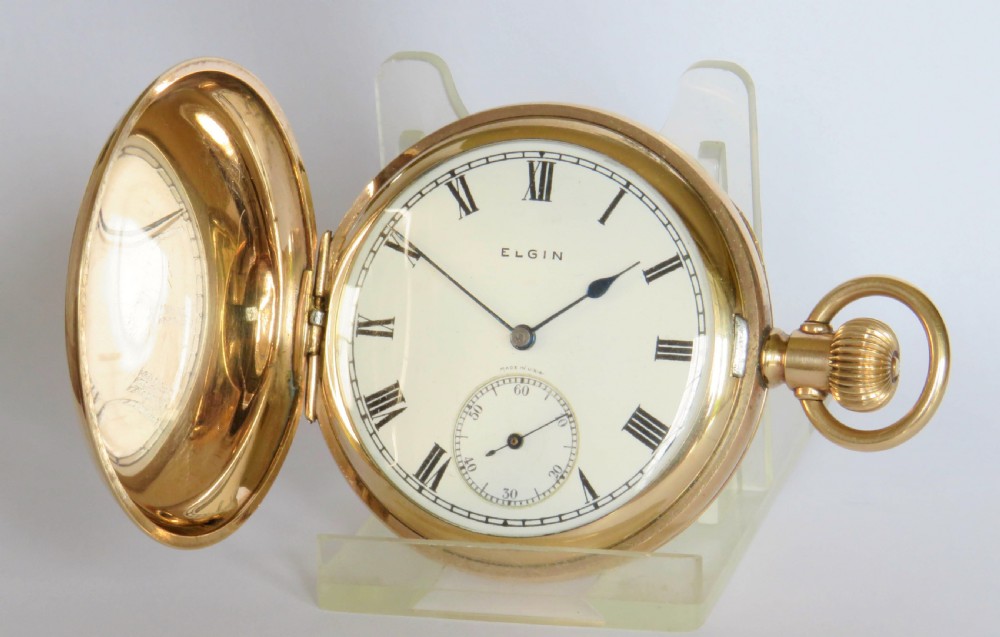 Antique Elgin full hunter pocket watch, 1930