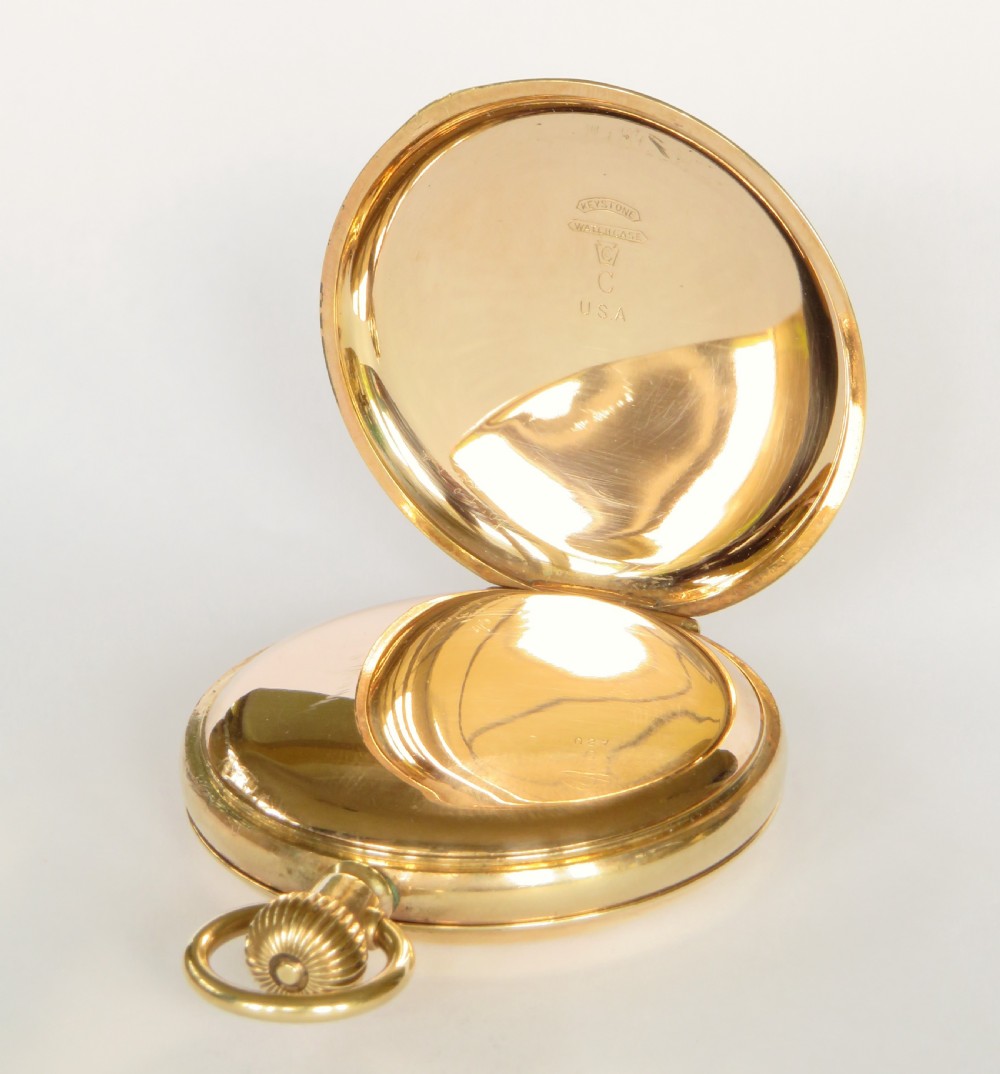 Antique Elgin full hunter pocket watch, 1930 View III