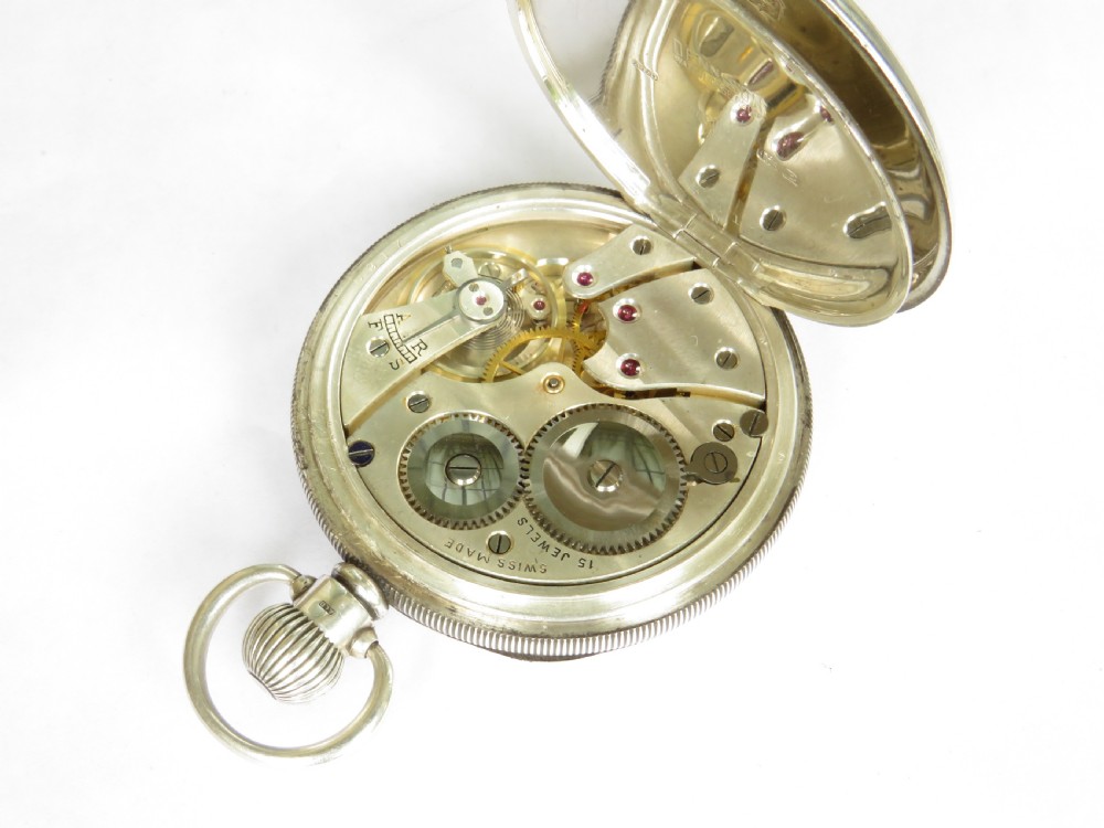 Silver Kays “Challenge” pocket watch, 1929 View III