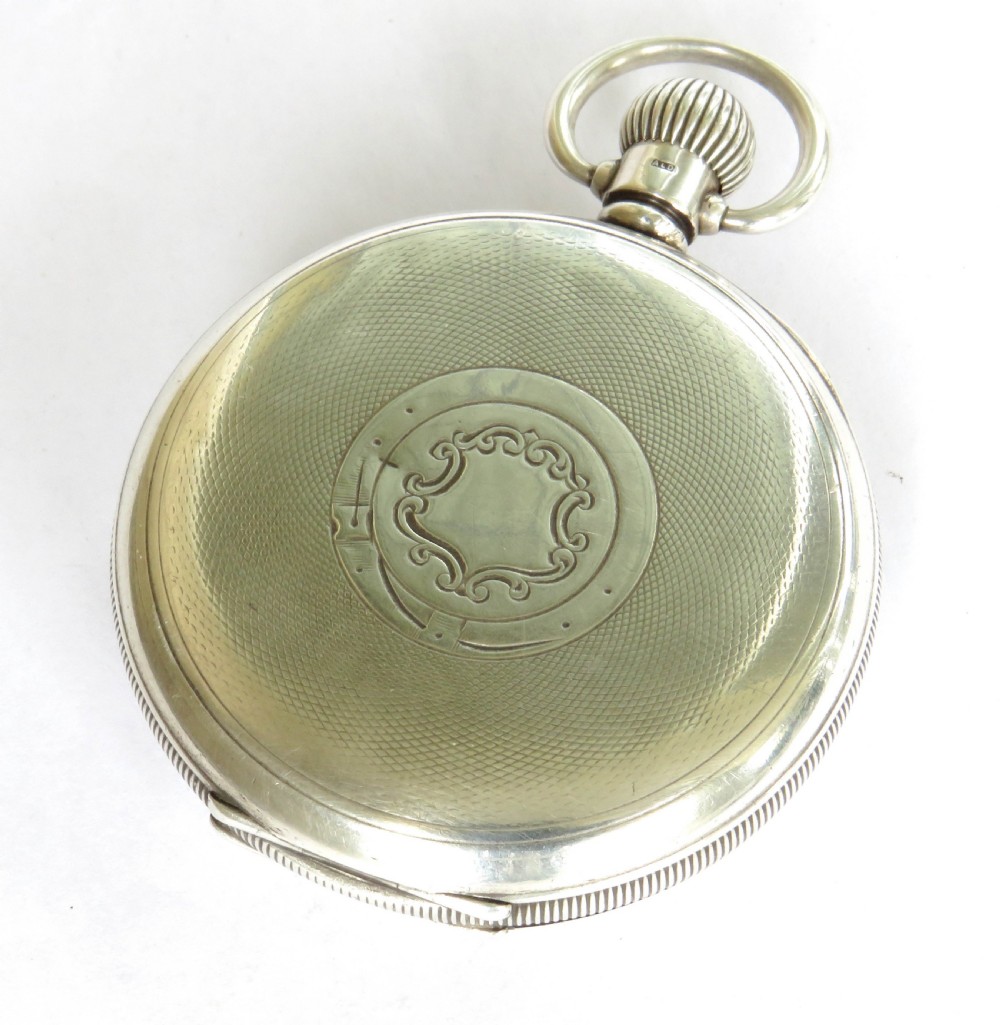 Silver Kays “Challenge” pocket watch, 1929 View V
