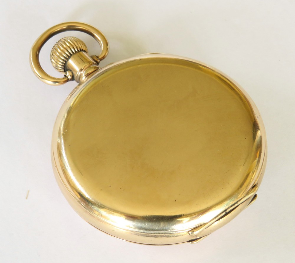 Antique John Elkan half hunter pocket watch View VI