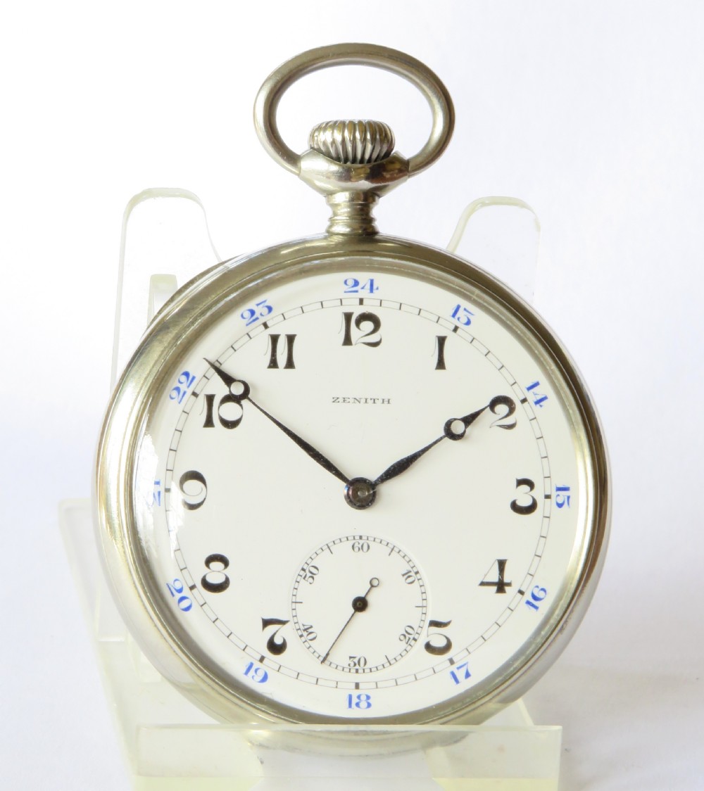 Antique Zenith pocket watch, 1924 View II