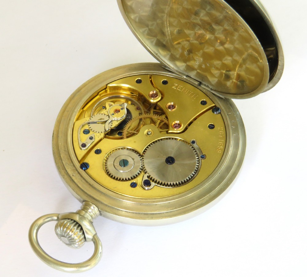 Antique Zenith pocket watch, 1924 View V