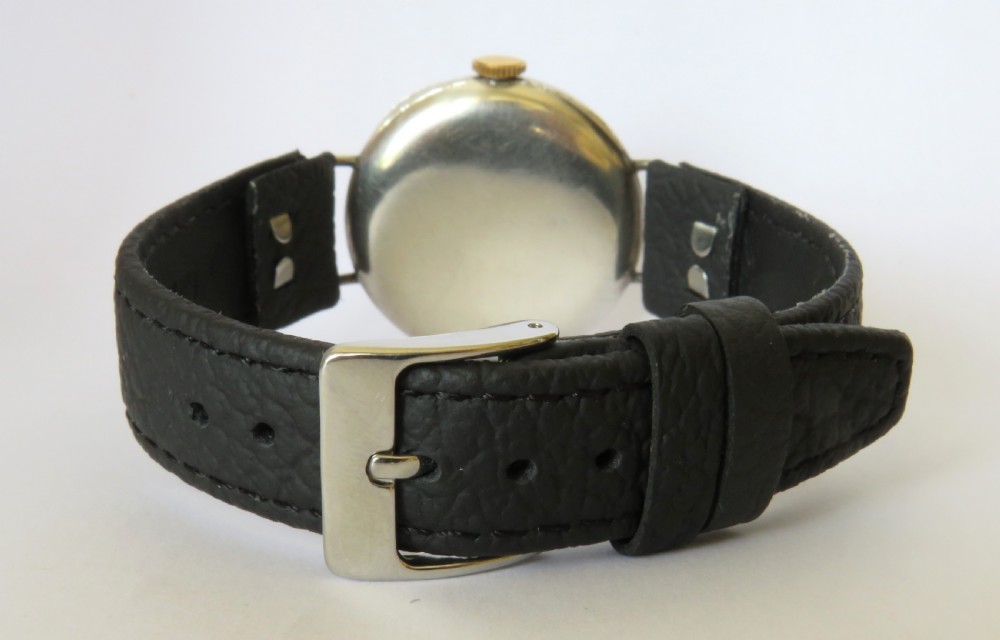 Antique Hefik ‘Bird in Ring’ silver wrist watch View VI