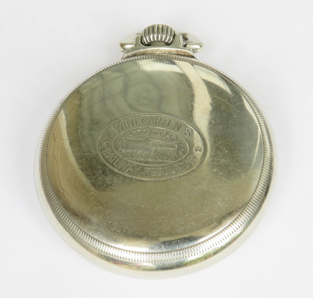 1930s Cortebert pocket watch, Winegartens Railway Regulator View IV