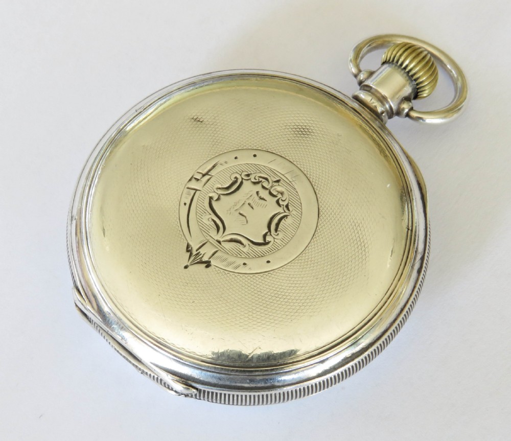 Antique Waltham silver half hunter pocket watch, 1912 View VI
