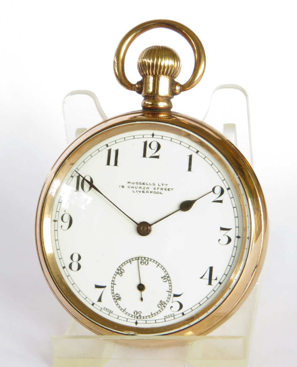 1930s Russells Ltd Swiss pocket watch