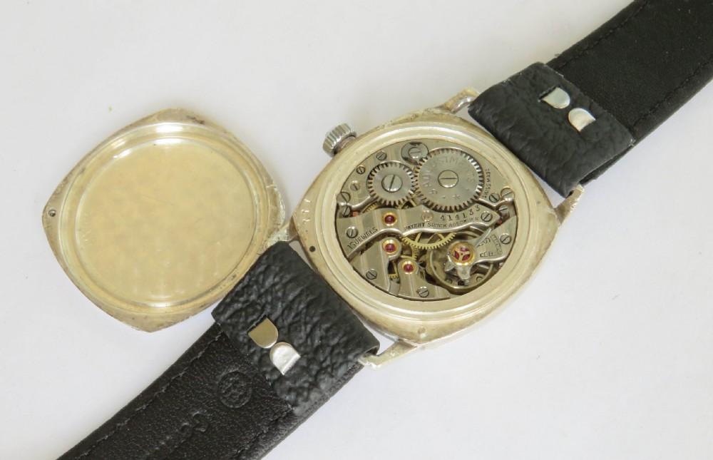 Gents silver Helvetia wrist watch, 1930 View III