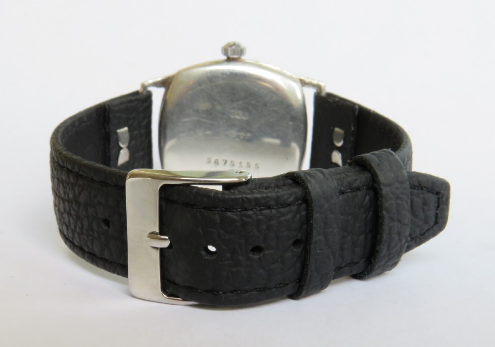 Gents silver Helvetia wrist watch, 1930 View V