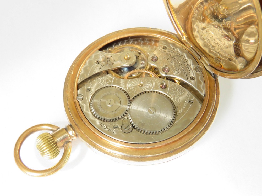 Antique Waltham pocket watch, 1903, Bolton View IV