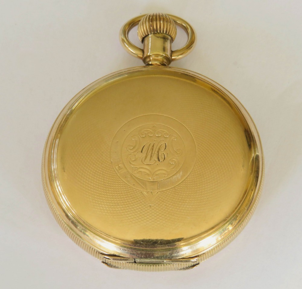 Antique Waltham Bond St full hunter pocket watch View VI