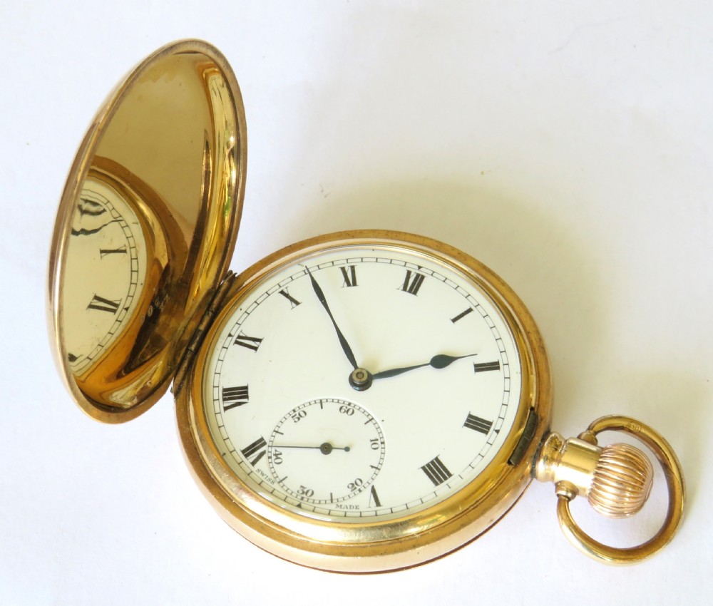 Antique 1920s Syren full hunter pocket watch View II