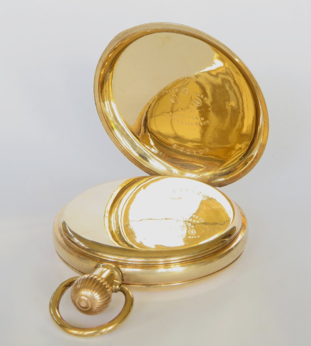 Antique 1920s Syren full hunter pocket watch View III
