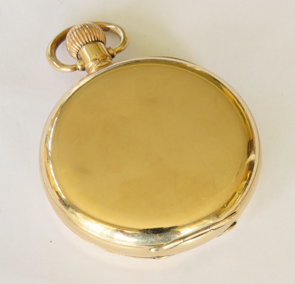 Antique 1920s Syren full hunter pocket watch View VI