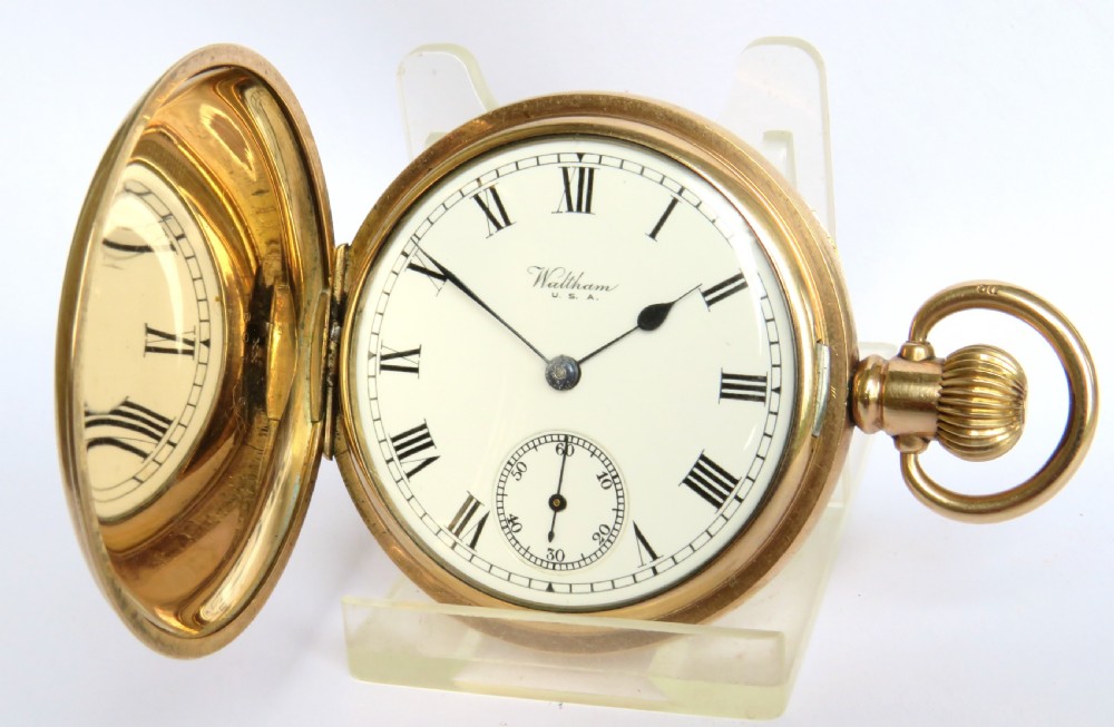 Antique Waltham Bartlett full hunter pocket watch