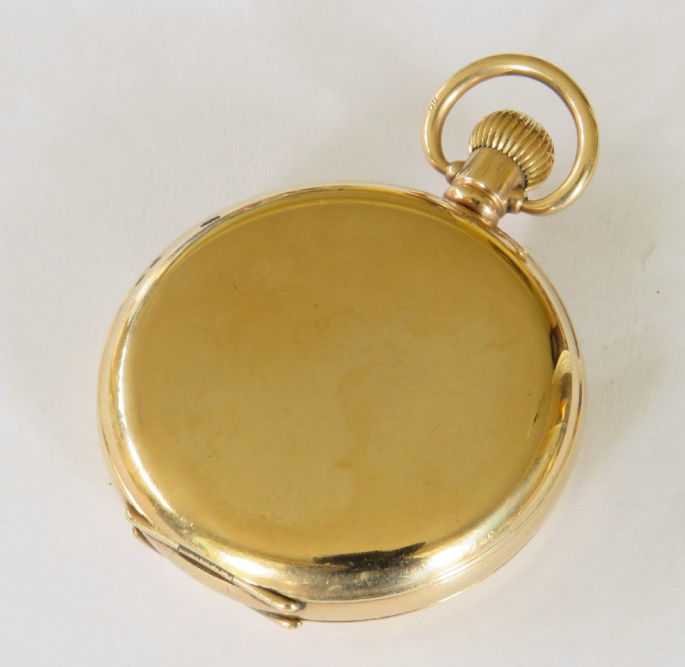 Antique Waltham Bartlett full hunter pocket watch View V