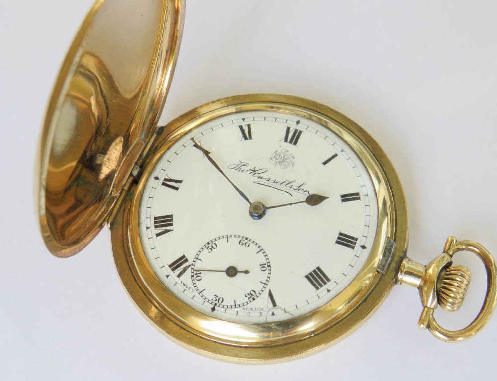 Antique Thomas Russell full hunter pocket watch View II