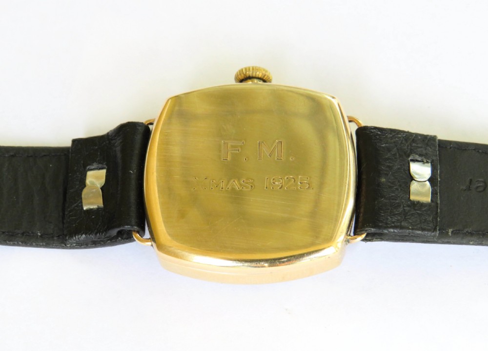 Gents 1920s 9ct gold Waltham wrist watch View IV